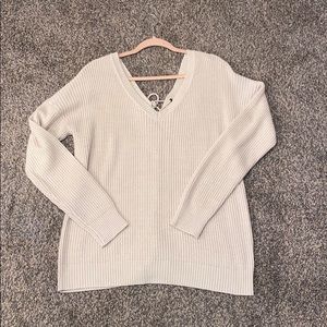 Tie back Knit Sweater